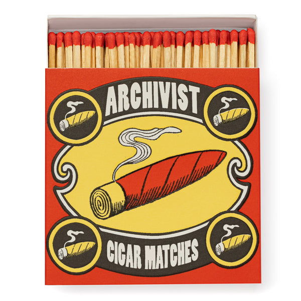 Archivist Cigar Matches Square Match Box