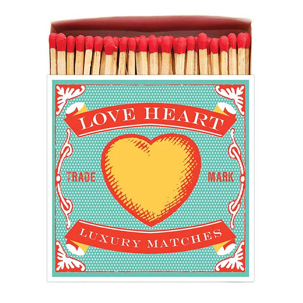 Archivist Love Heart Square Match Box
