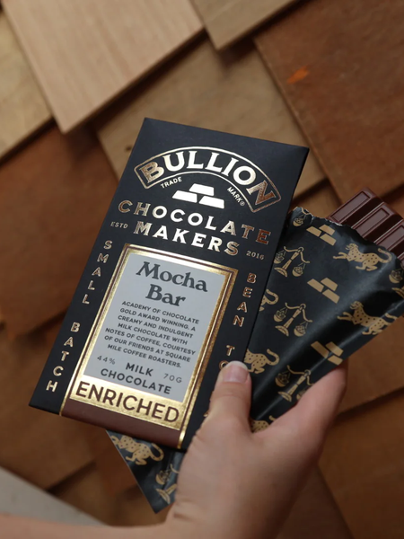 Bullion 44% Milk Chocolate Mocha Bar 70g