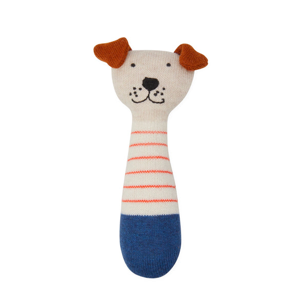 Sophie Home Dog Red Stripe Baby Rattle Toy