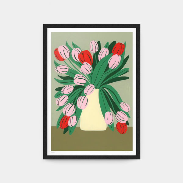 Agathe Singer A2 Unframed Pink Tulips Print