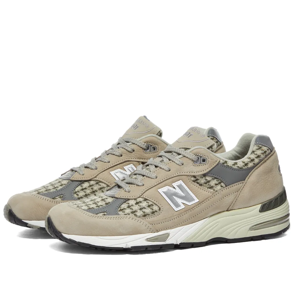 New Balance M991HT Made In England Beige Harris Tweed Shoes