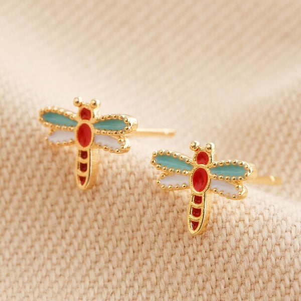 LISA ANGEL WHOLESALE Oorbellen Dragonfly Studs Goud