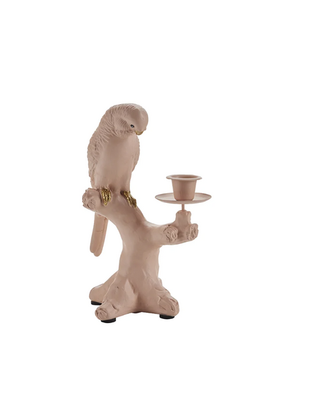 Bahne & Co Parrot Candle Holder - Rose