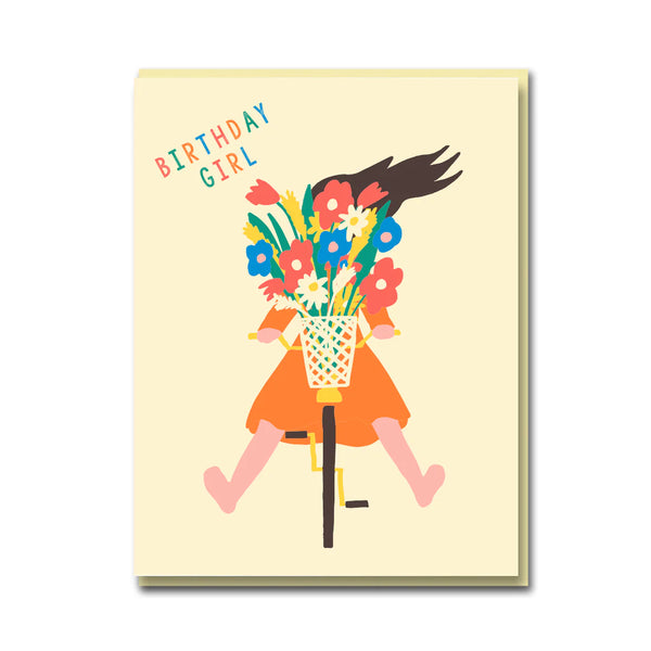 Emma Cooter Draws Bike Boquet Card