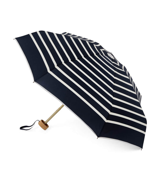 Anatole Pablo Striped Navy Compact Umbrella