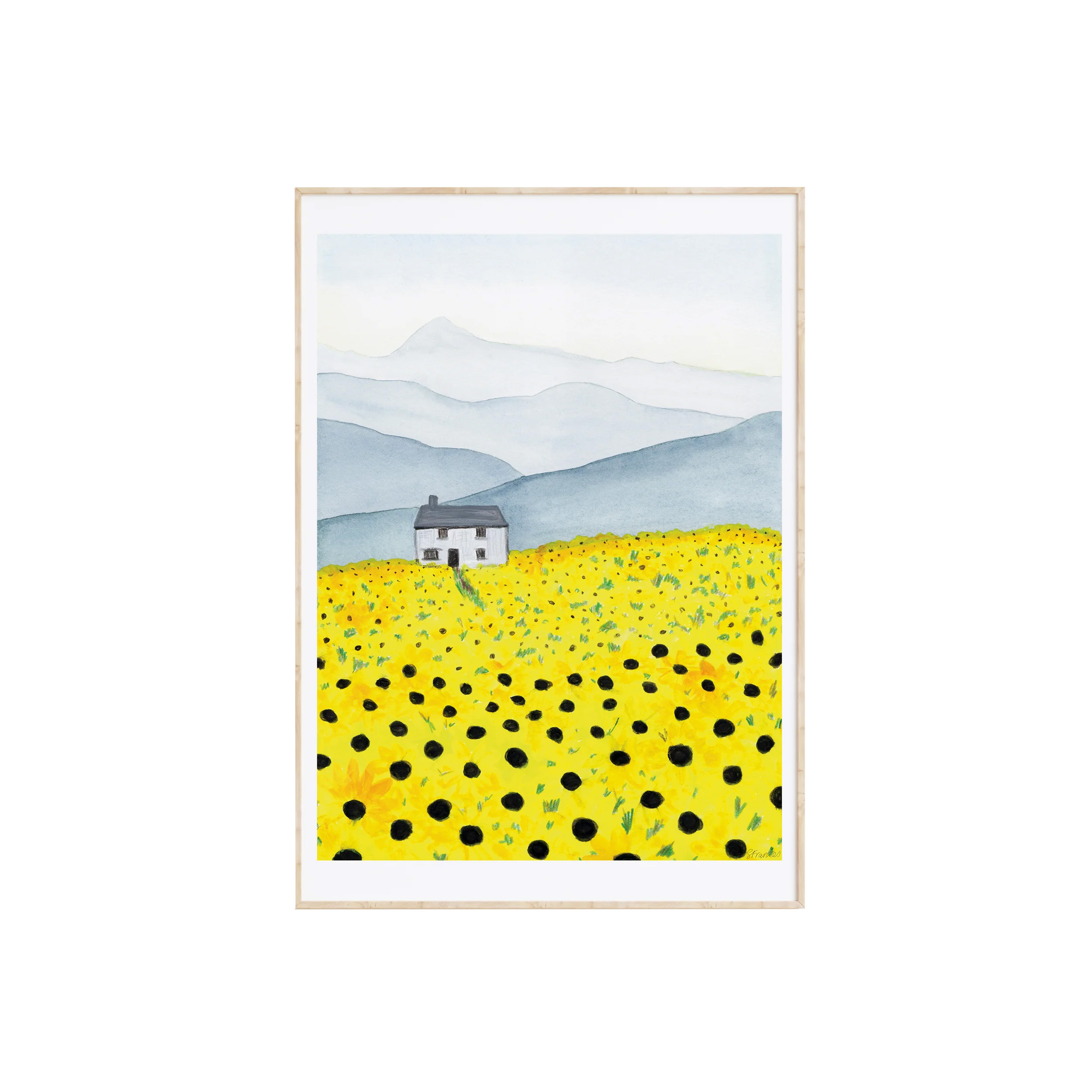 Sarah Frances Field of Sunflowers A3 Print