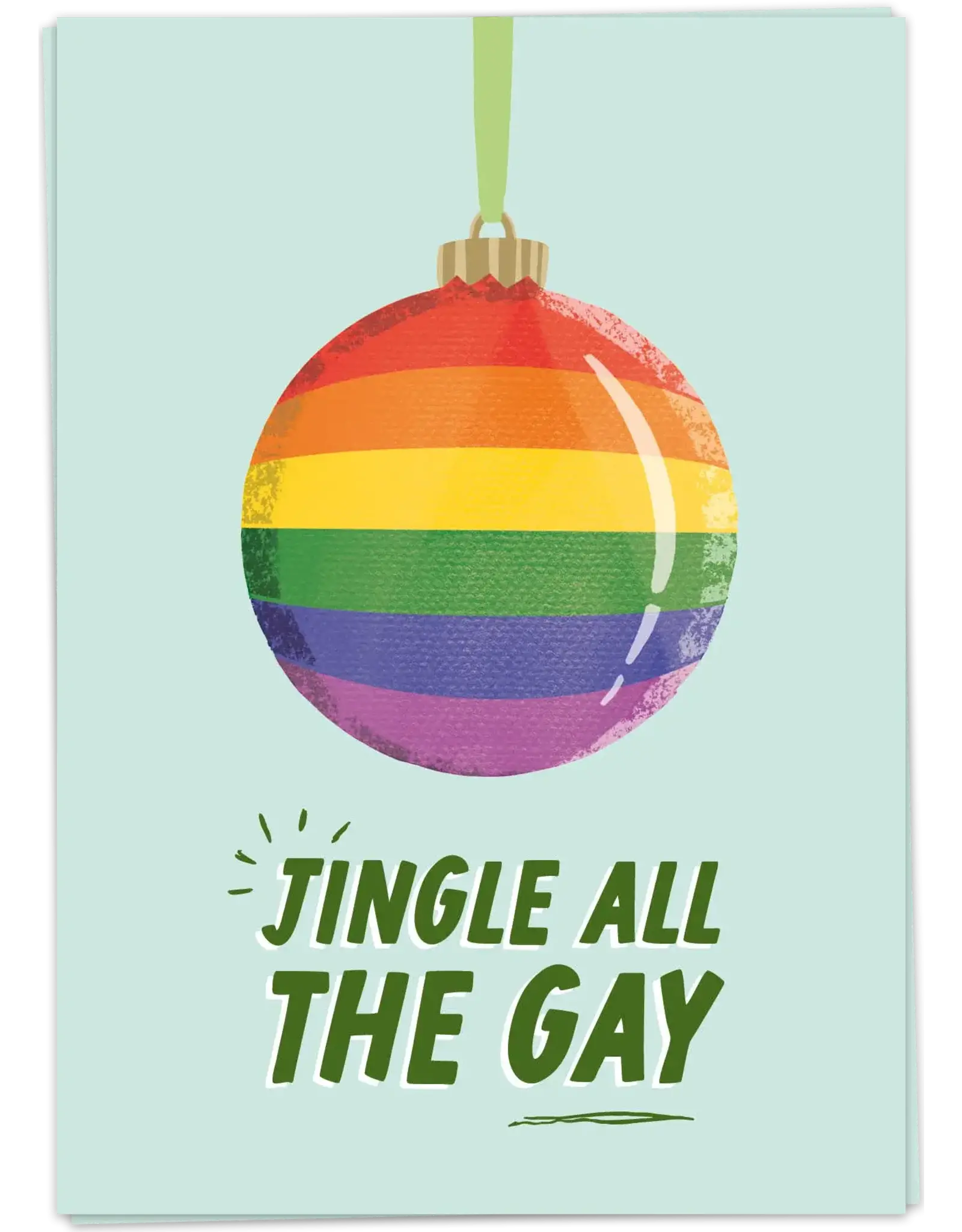 Kaart Blanche Dubbel Jingle All The Gay Card