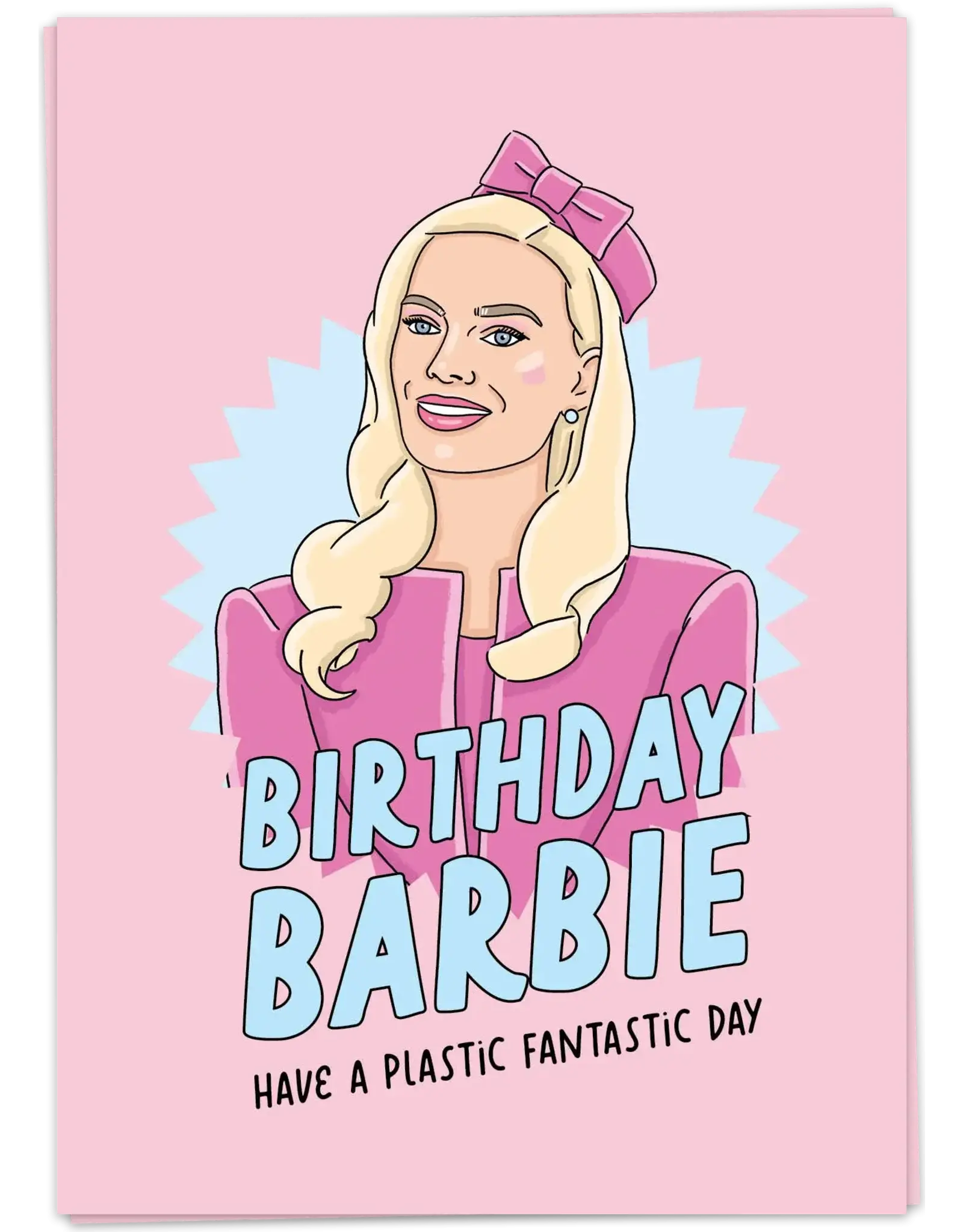 Kaart Blanche Dubbel Birthday Barbie Card