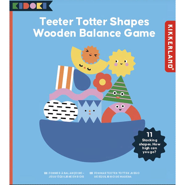 Kidoki Teeter Totter Shape Wood Balance Game