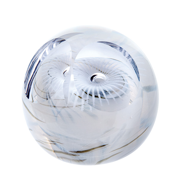 Caithness Glass Snowy Owl Small Glass Paperweight