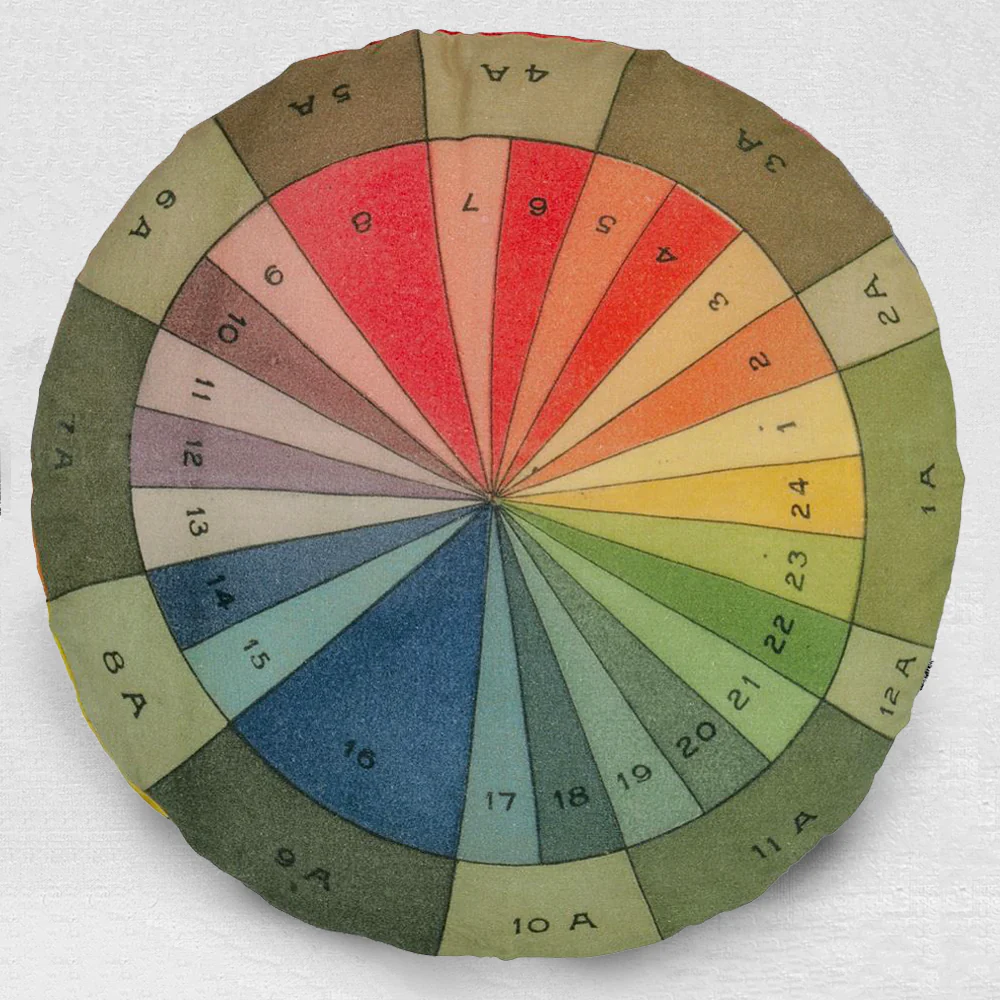 JOHN DERIAN Colour Wheel Round Cushion