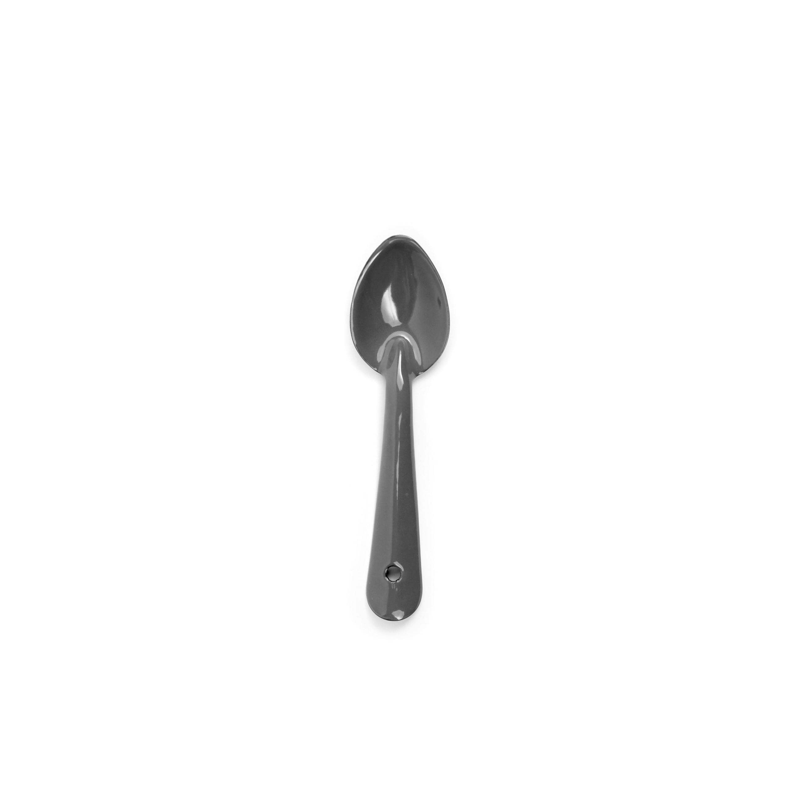 Crow Canyon Home Vintage Grey Enamel Small Spoon