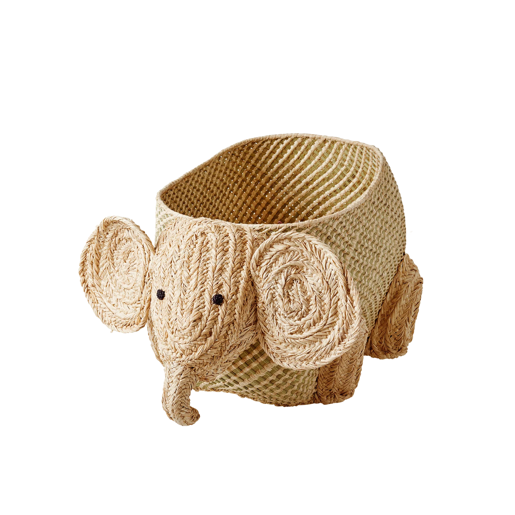 rice Elephant Shape Seagrass Storage Basket