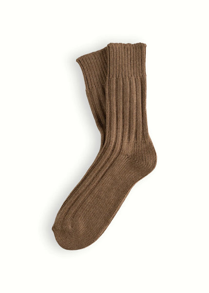 Thunders Love Wool Collection Solid Camel Socks
