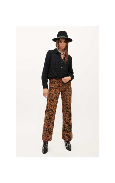 wild Tiger Print Jeans