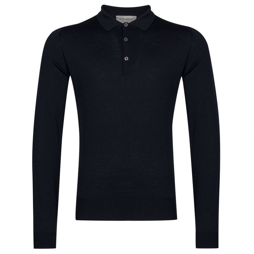 Trouva: John Smedley Belper Long Sleeve Polo Shirt