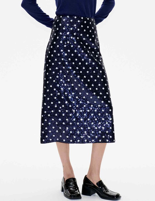 Baum und Pferdgarten Baum Und Pferdgarten - Jily Skirt - Blue Dotted Sequin