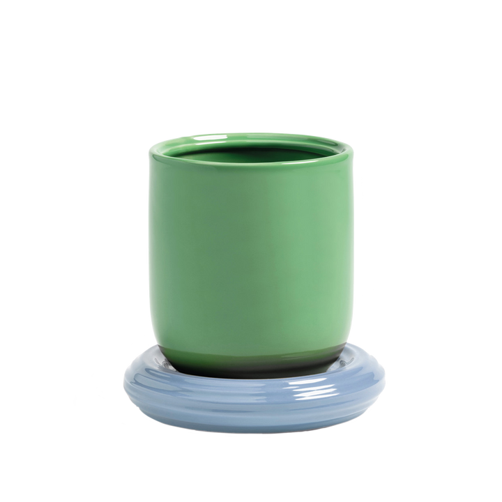 &klevering Small Green and Blue Churros Planter