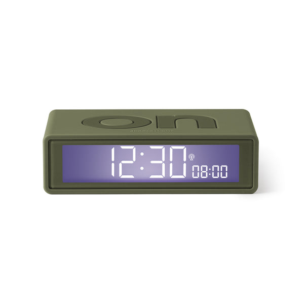 Lexon Flip+ Kakhi Alarm Clock