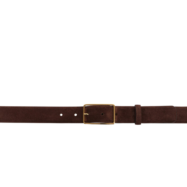 Abro Chocolate Brown Suede Belt