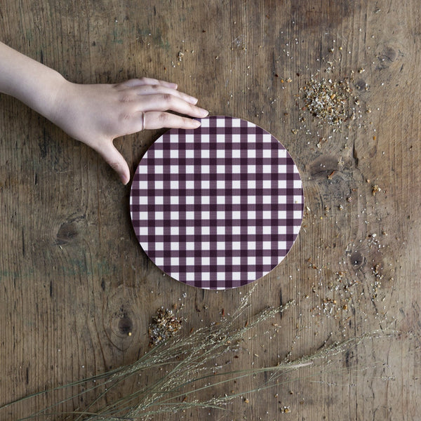 Storefactory Round Red Gingham Trivet