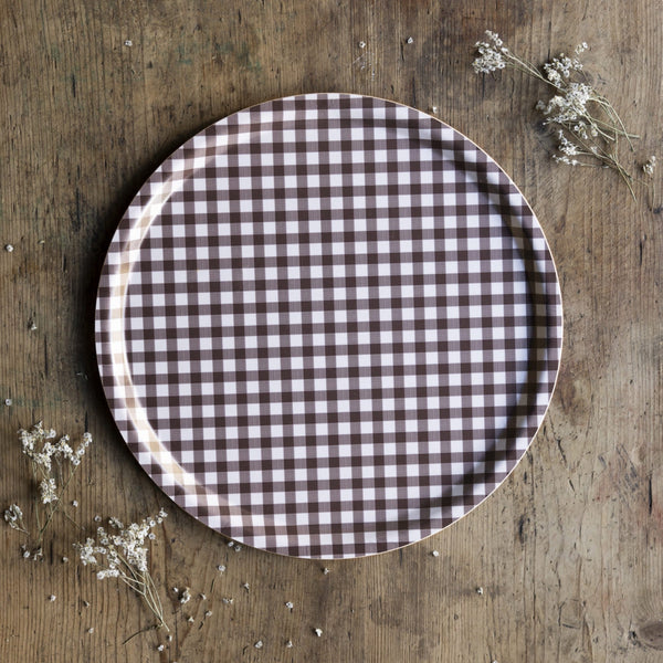 Storefactory Brown Gingham Tray