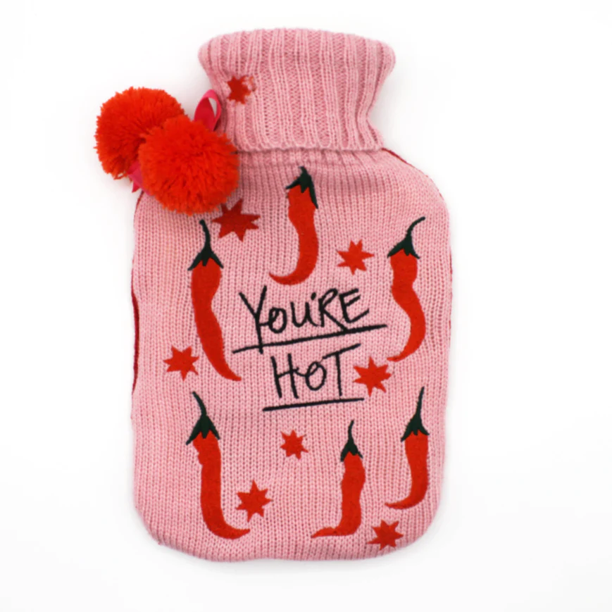 House of disaster Small Talk 'You're Hot' Chilli Hot Water Bottle