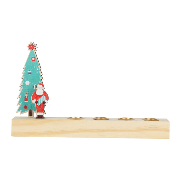 Distinctly Living Father Christmas Candle Stick Holder