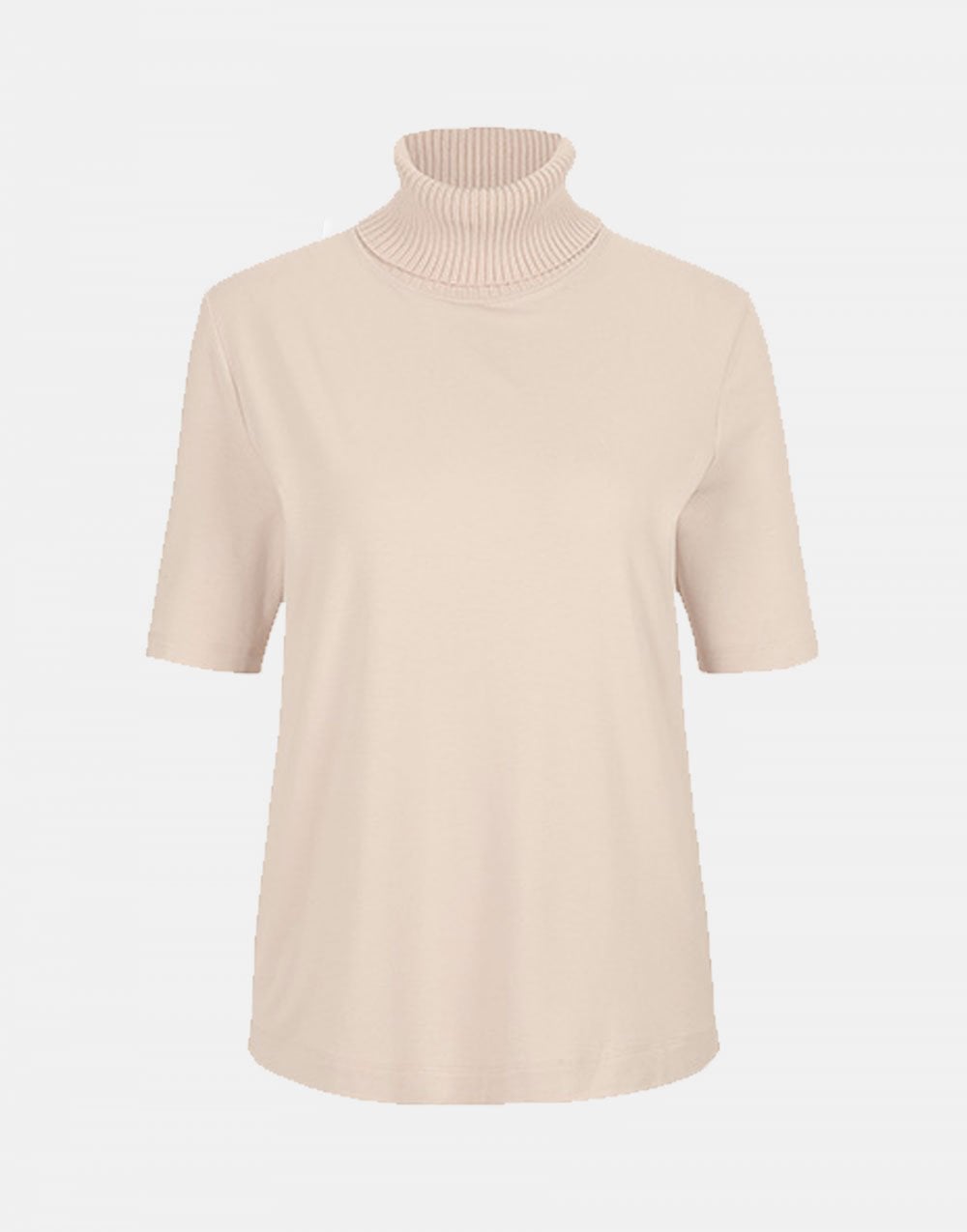 Riani Knitted Roll Neck Jersey T-shirt Size: 10, Col: Cream