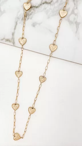 Envy Gold Multi Heart Chain Necklace