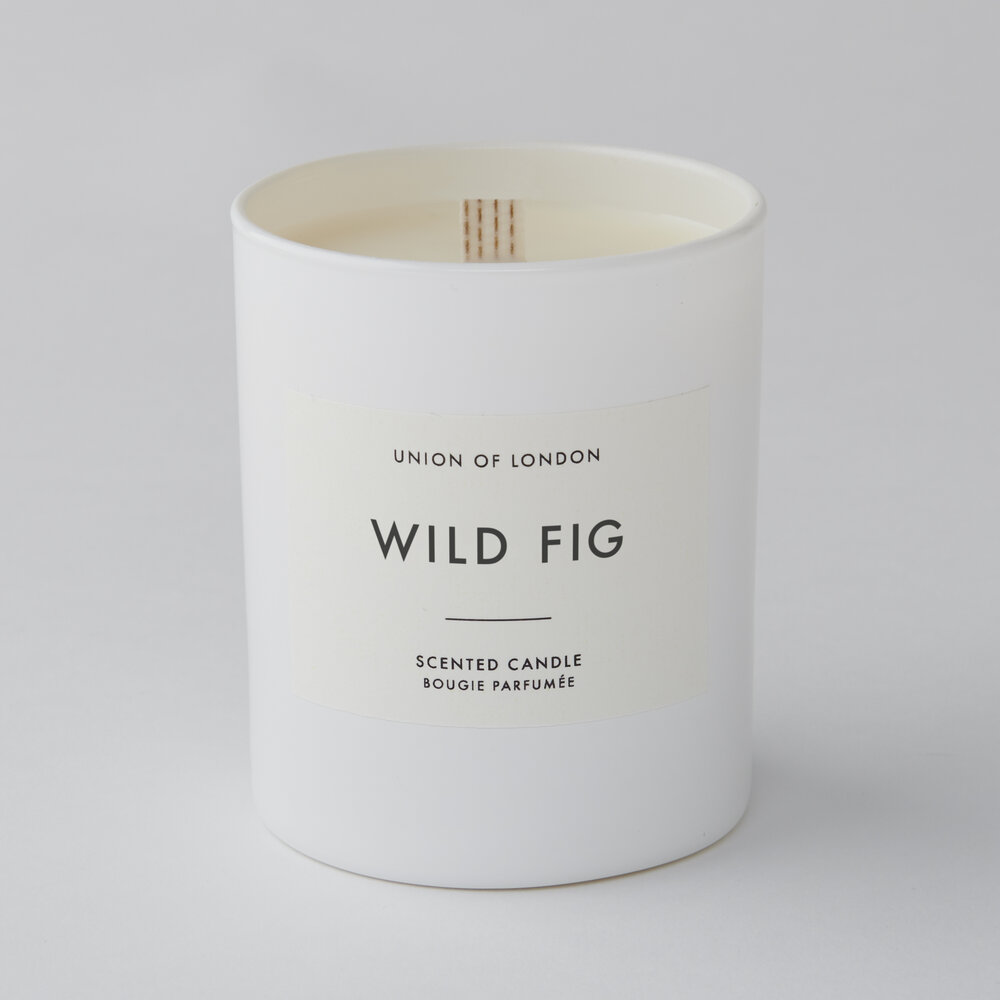 Union Of London Wild Fig Medium White Candle 