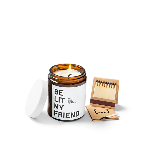 Be My Friend Orange Incense Scented Candle