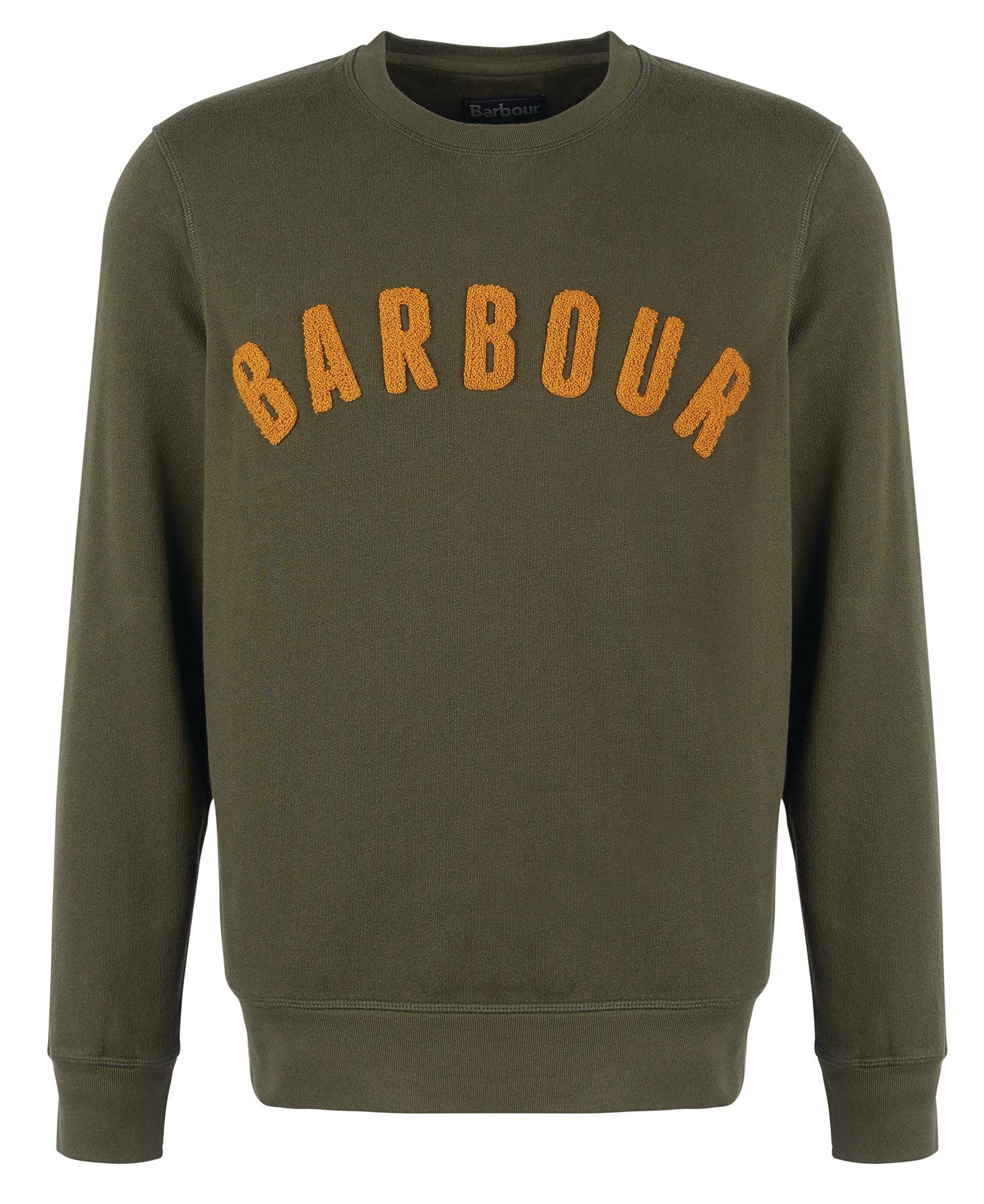 Barbour Prep Logo Crew Sweatshirt Olive