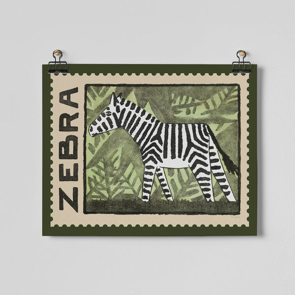 roomy-town-zebra-vintage-stamp-fine-art-print