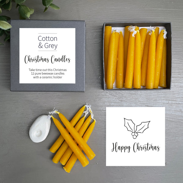 Cotton & Grey Christmas Candles