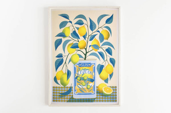 Printer Johnson Lemon Tree - A3 Risograph Print