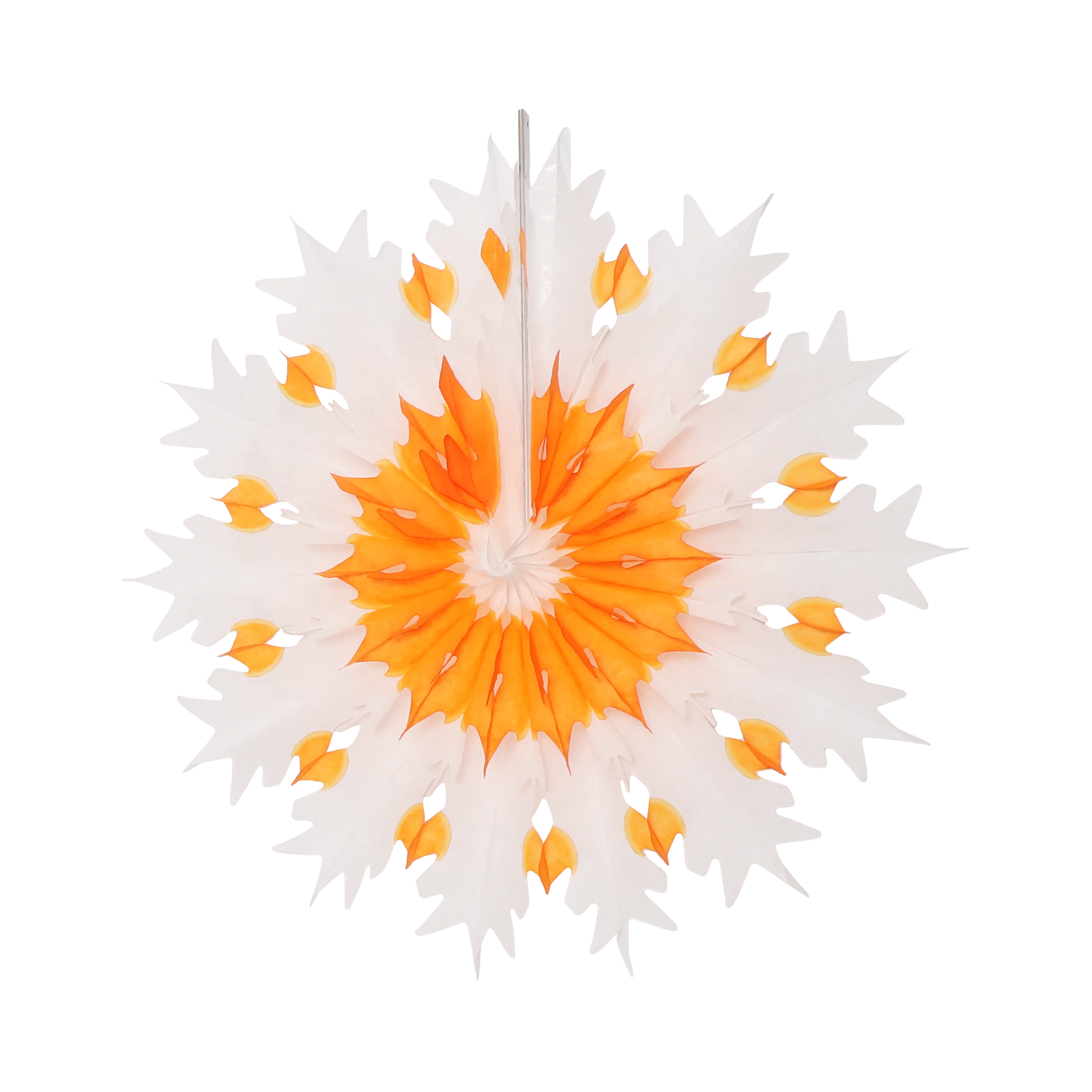 The Conscious Classic Snowflake Fan 45cm - Orange