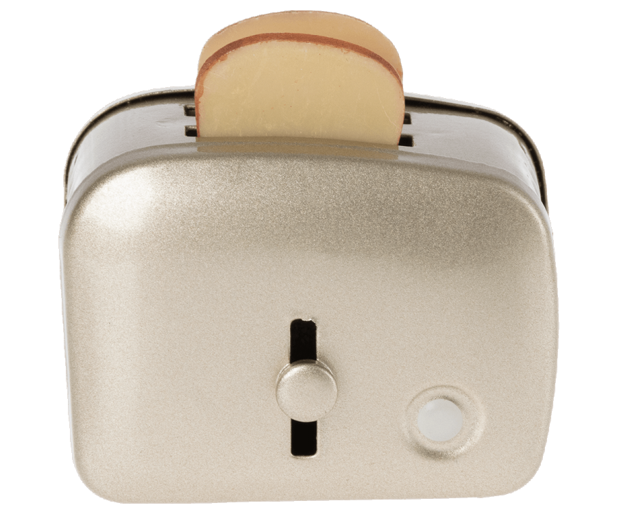 Maileg Miniature Toaster & Bread-silver