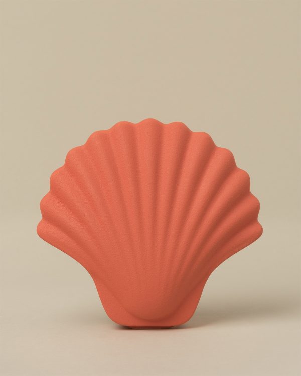 Los Objetos Decorativos Red Orange Seashell Vase