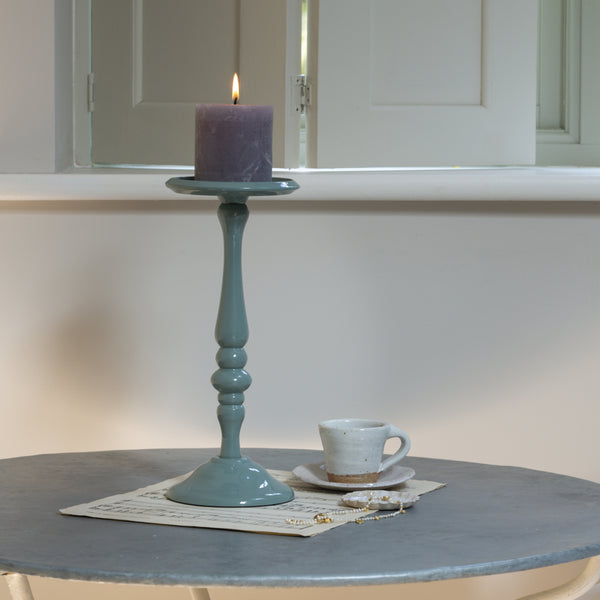 Distinctly Living Sage Candle Holder - Tall Or Short