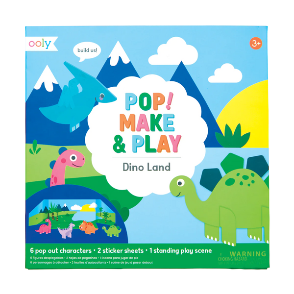 Ooly Pop! Make And Play Activity Scene - Dino Land