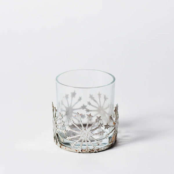 Distinctly Living Silver Star Tea Light Holder