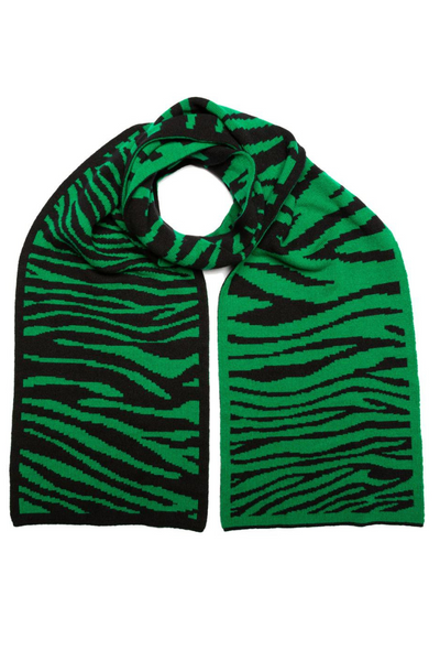 Not specified Green Thomas Zebra Blanket Scarf - Jungle Green