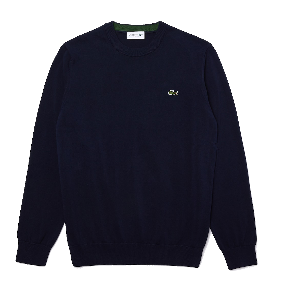 Lacoste Lacoste Organic Cotton Sweater Round Neck Navy Blue
