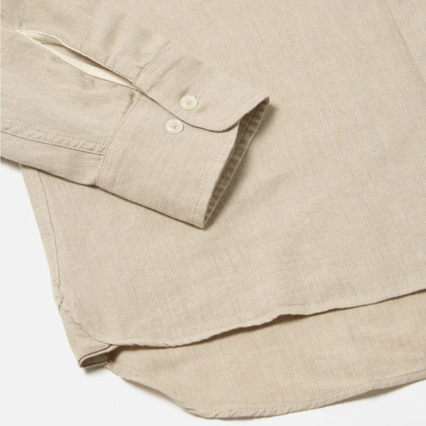 Universal Works Square Pocket Brushed Twill Shirt - Olive