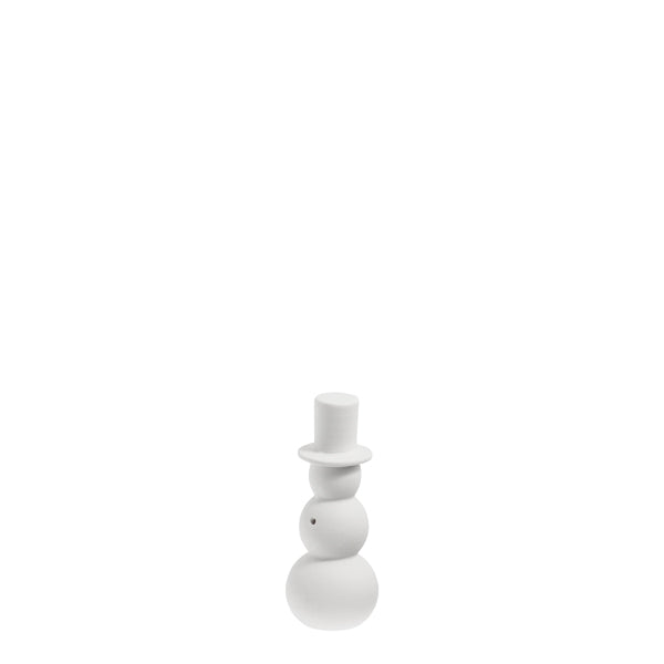 Storefactory Matt White Ceramic Snowman / Small