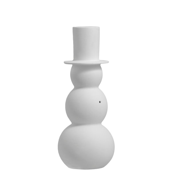 Storefactory Matt White Ceramic Snowman / Large