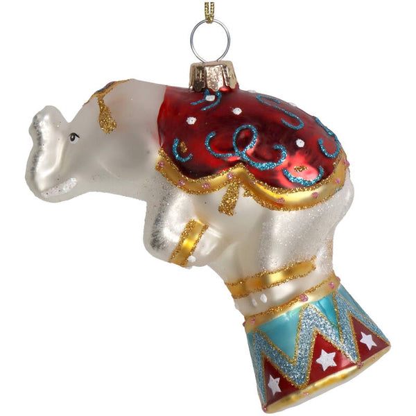 Kersten Glass Circus Elephant Ornament