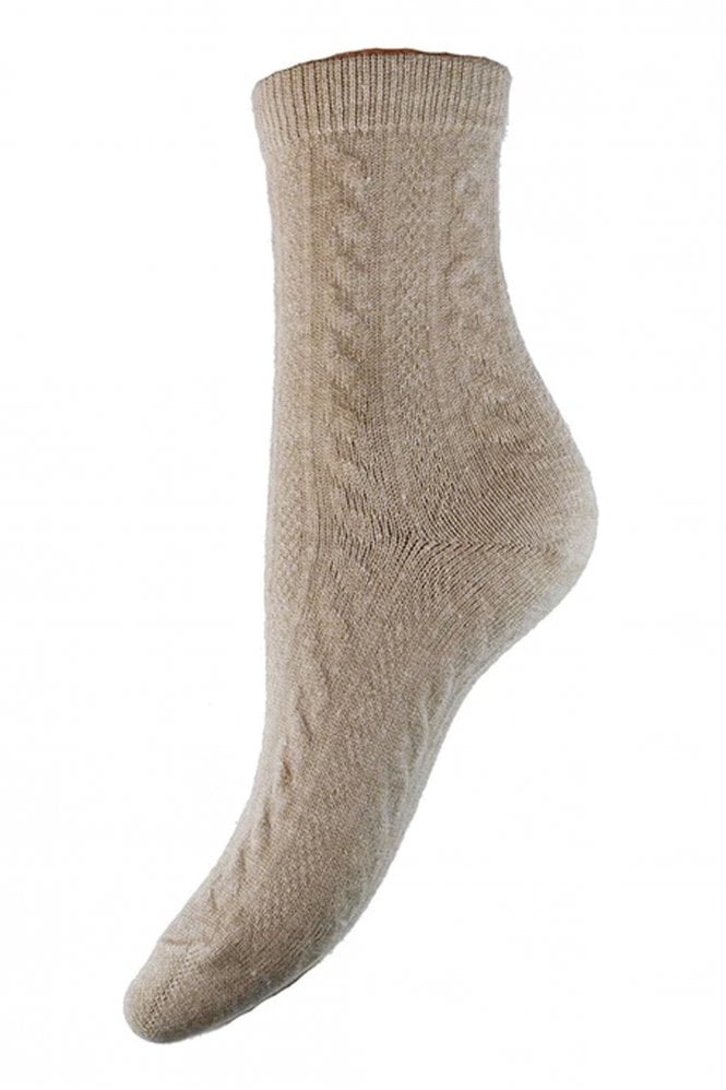 joya-tan-cable-knit-wool-blend-socks